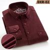 Plus size 7XL 100%Cotton corduroy long-sleeve shirts for men slim fit formal plain shirt soft casual elegant brushed clothes