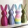 Cute 3D Printed Rabbit Ornament Colorful Heart-Shaped Easter Bunny Ornament Cartoon Easter Bunny Figurine Easter Gifts