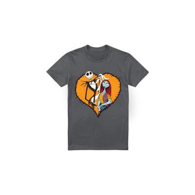 Nightmare Before Christmas Herren T-Shirt mit Jack Sally-Herz