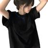 Cotton T-shirt American trendy letter print pure cotton short-sleeve T-shirt for women, summer lazy style loose short-sleeve