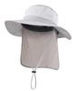 Premium Polyester Bucket Hat Outdoor UPF 50+ Sun Hat Wide Brim Mesh Fishing Hat With Neck Flap Quick Drying