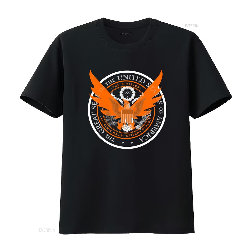 New Tom Clancys The Division Shd Emblem Logo T Shirt Print Unisexs Vintage YK Slightly Unisex Breathable Homme Streetwear