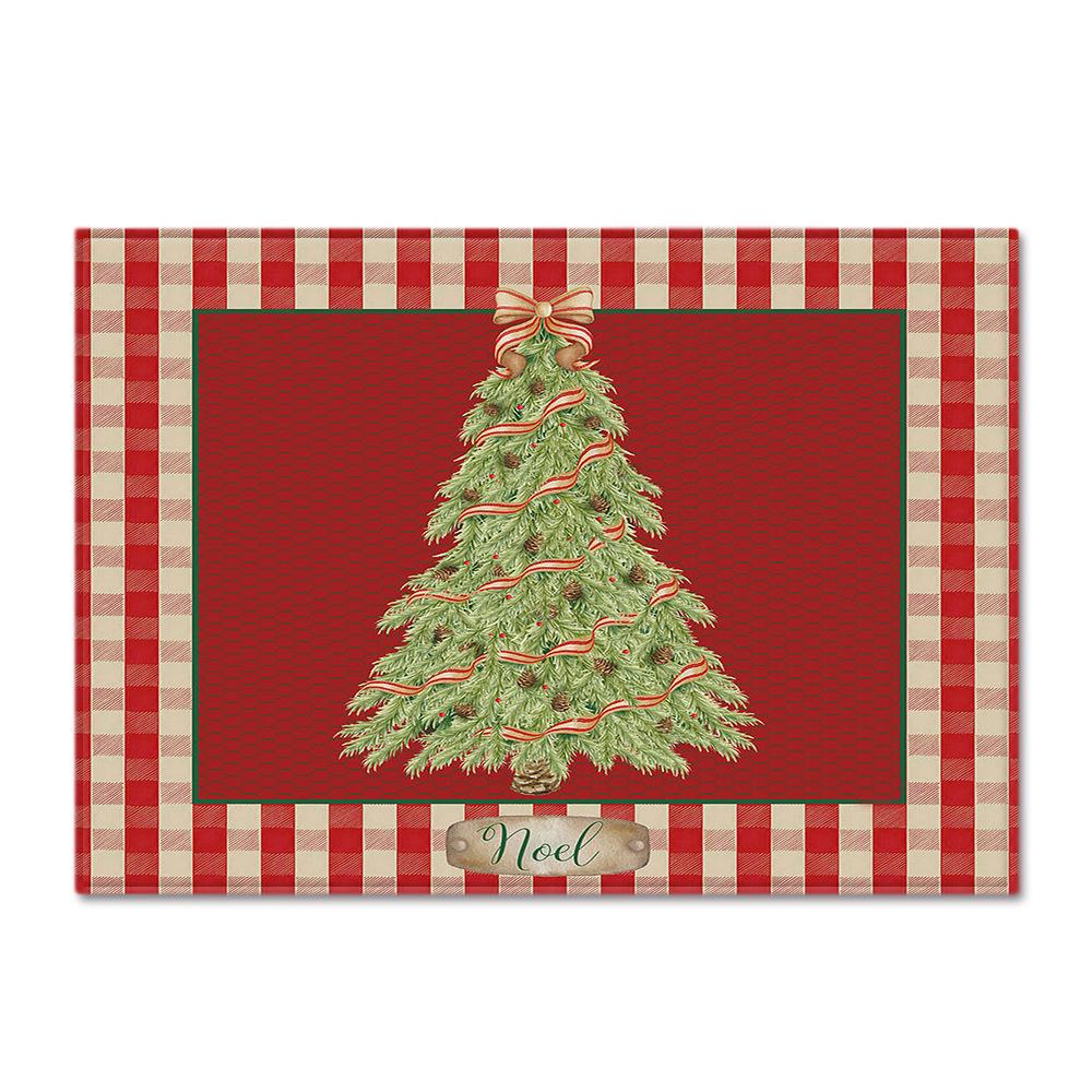 Living Room Carpet Merry Christmas Bedroom Floor Mat Doormat For Europe And The United States