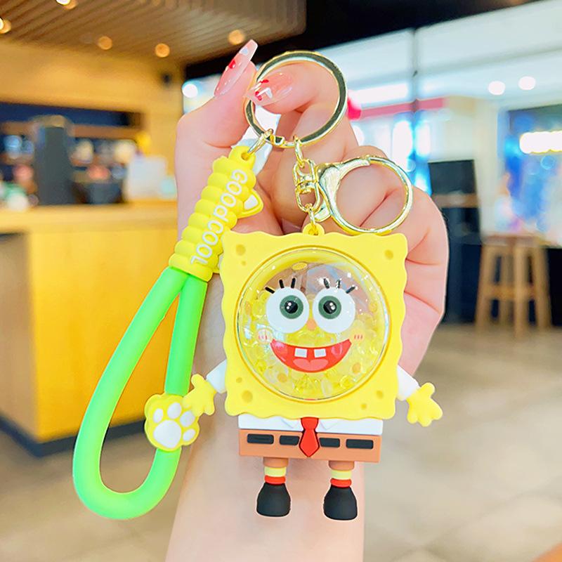 Cute Cartoon Cat Scented Bead Keychain Long Lasting Fragrance Backpack Charm Creative Small Gift Pendant