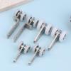 2Pcs Curtain Rails Pulleys Sliding Door Pulley Hanging Track Pulley Block For Sliding Door Cabinets Window Hardware