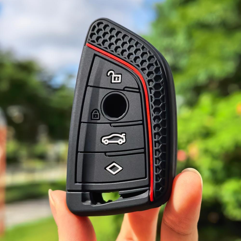 

Silicone Car Remote Key Case Cover Shell Fob Holder For Bmw X1 X3 X4 X5 X6 Series 1 2 3 5 7 G20 G02 G05 G31 G23 F34 F15 F40 Ix3