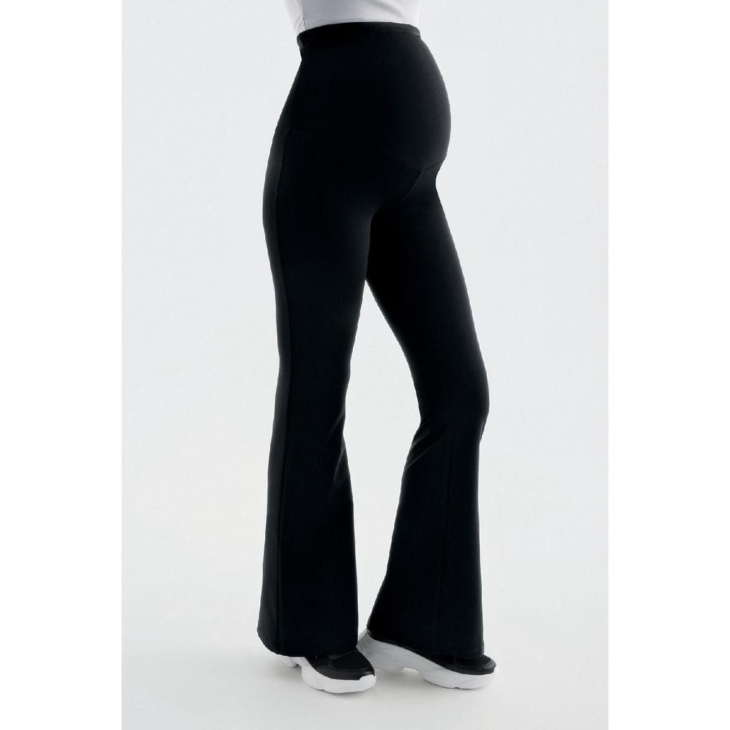 Flared Leg High Waist Flexible Maternity Tights