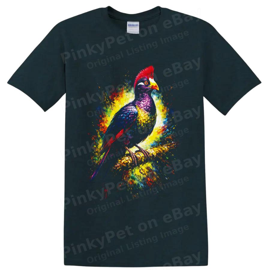 Hornbill Bird T Shirt Colorful Tropical Wildlife Art Nature Lover Graphic Tee