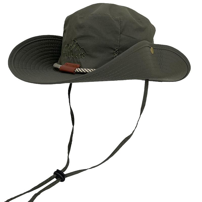 Outdoor Breathable Summer Fisherman Hat Men and Women Camping Mountaineering Sun Protection Hat Fishing Shade Western Cowboy Hat