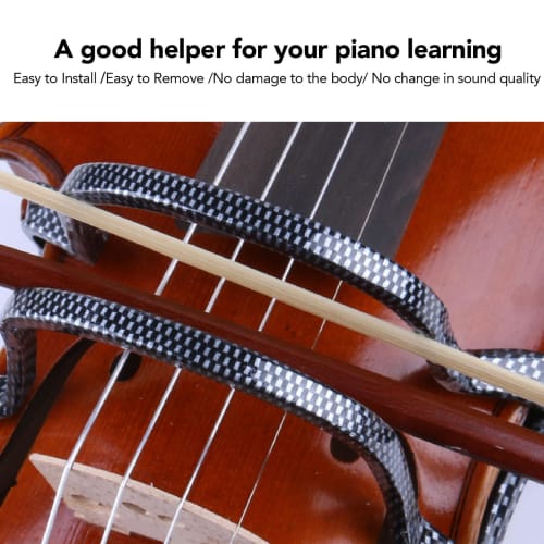 Violin Bow Correction Tool, Violin Bow Bowing Practice Guide, Fiddle Bow Collimator with Double Cover Design, Plastic Material, Fits 4/4-1/2 Violins