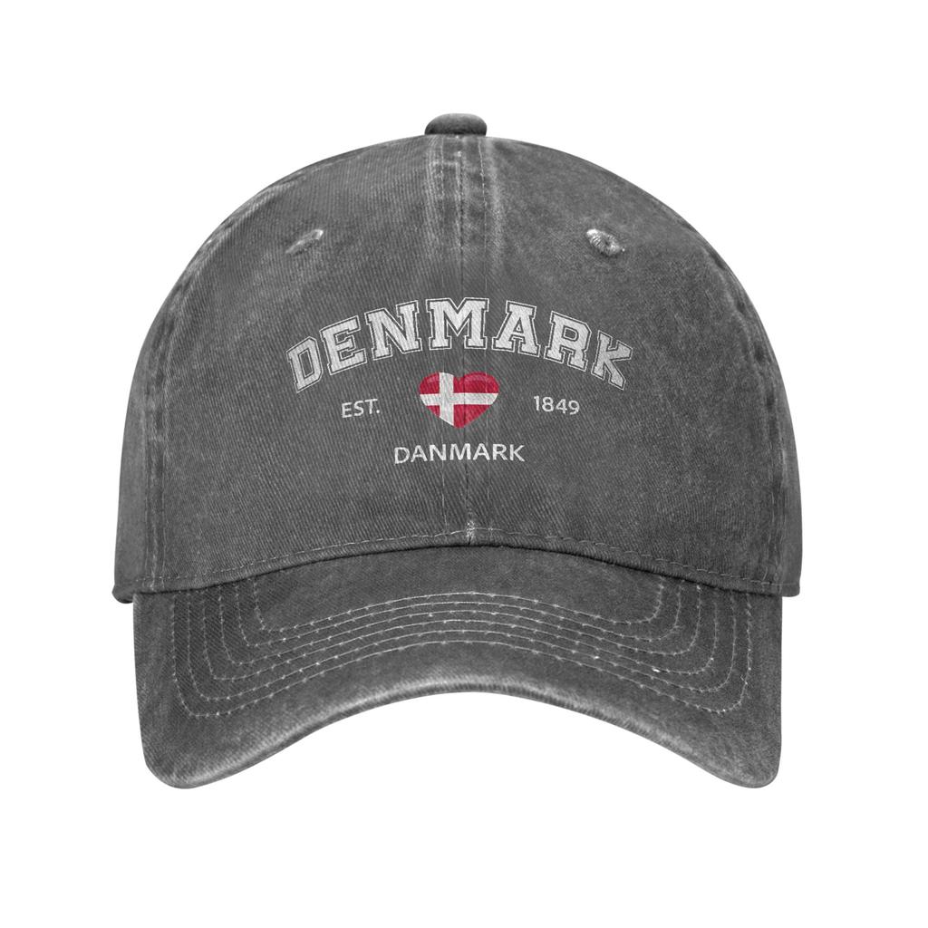 Denmark Est 1849 Sun Baseball Cap  Unisex Unisex Design Trucker Hat Summer Stylish Outdoor Sport High Quality Snapback Cap
