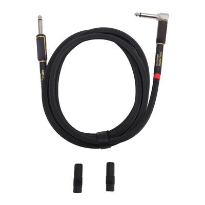 Guitar Cable 6.6FT 14 Inch Double Shielding Right Angle To Straight Instrument Cord for Speaker