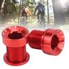 2Pcs Bike Crank Screw Spline Centre Shaft Aluminium Alloy High Strength Anticorrosion Sturdy Durable Bike Crank CoverRed