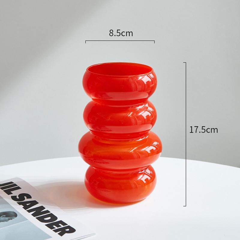 1PC Plastic Spiral Decorative Vase Scandinavian Flower Arrangement Kitchen Living Room Bedroom Home Wedding Decoration Ornament