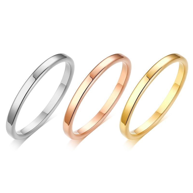 Chic Twisted Rope Slim Ring for Women, Stainless Steel Metal Wedding Rings Finger Band, New Elegant Simple Vintage Party Jewelry