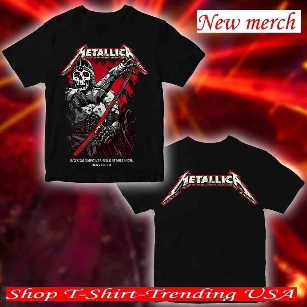 Metallica M72 Tour T-Shirt 2025 Denver No Repeat Weekend Reprint S-4XL Unisex T-Shirt XXL