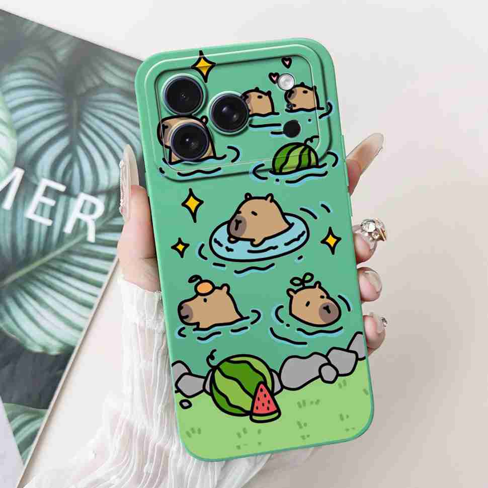 For Apple iPhone 17 Pro Max Case Luxury Painted Back Cover 6.56'' Silicone Soft Phone Case For iPhone17 iPhone 17 Pro Max Bumper