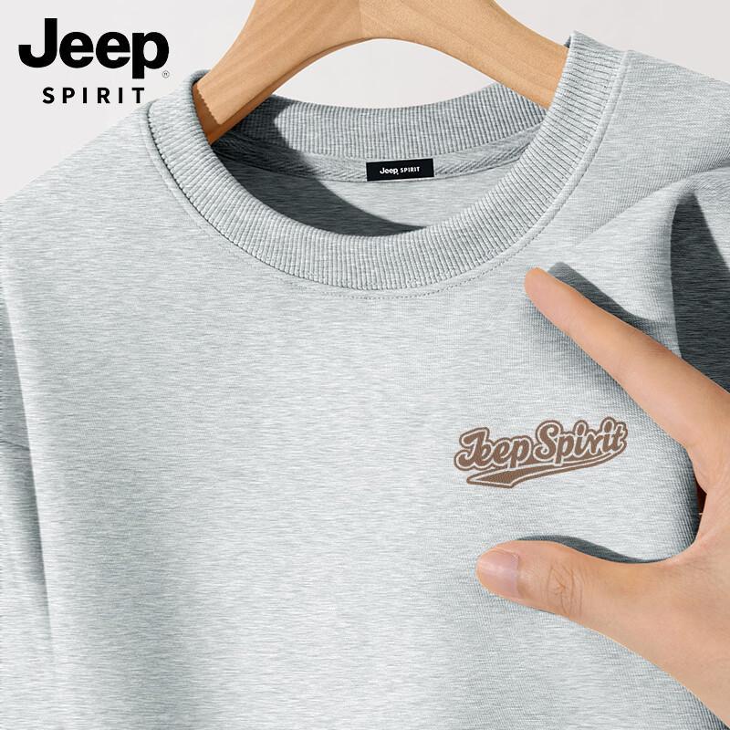 JEEP SPIRIT Men s Long Sleeve Crewneck Sweatshirt M