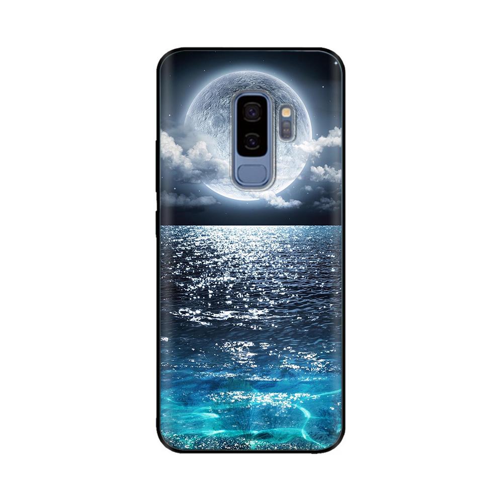 For Samsung Galaxy S9 Case Mobile Phone TPU Silicone Protective Cover for Samsung S9 Plus S9+ S 9 Back Cover Paintted Bumper