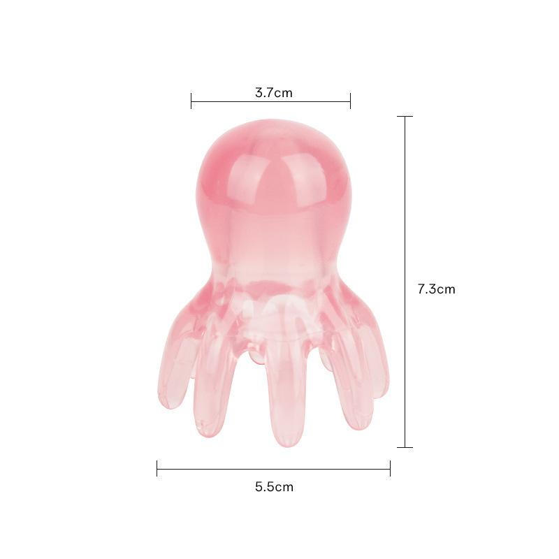 

Octopus Comb Massage Comb Large Octopus Head Clear Meridian Artifact Portable Scalp Acupoint Head Therapy Comb