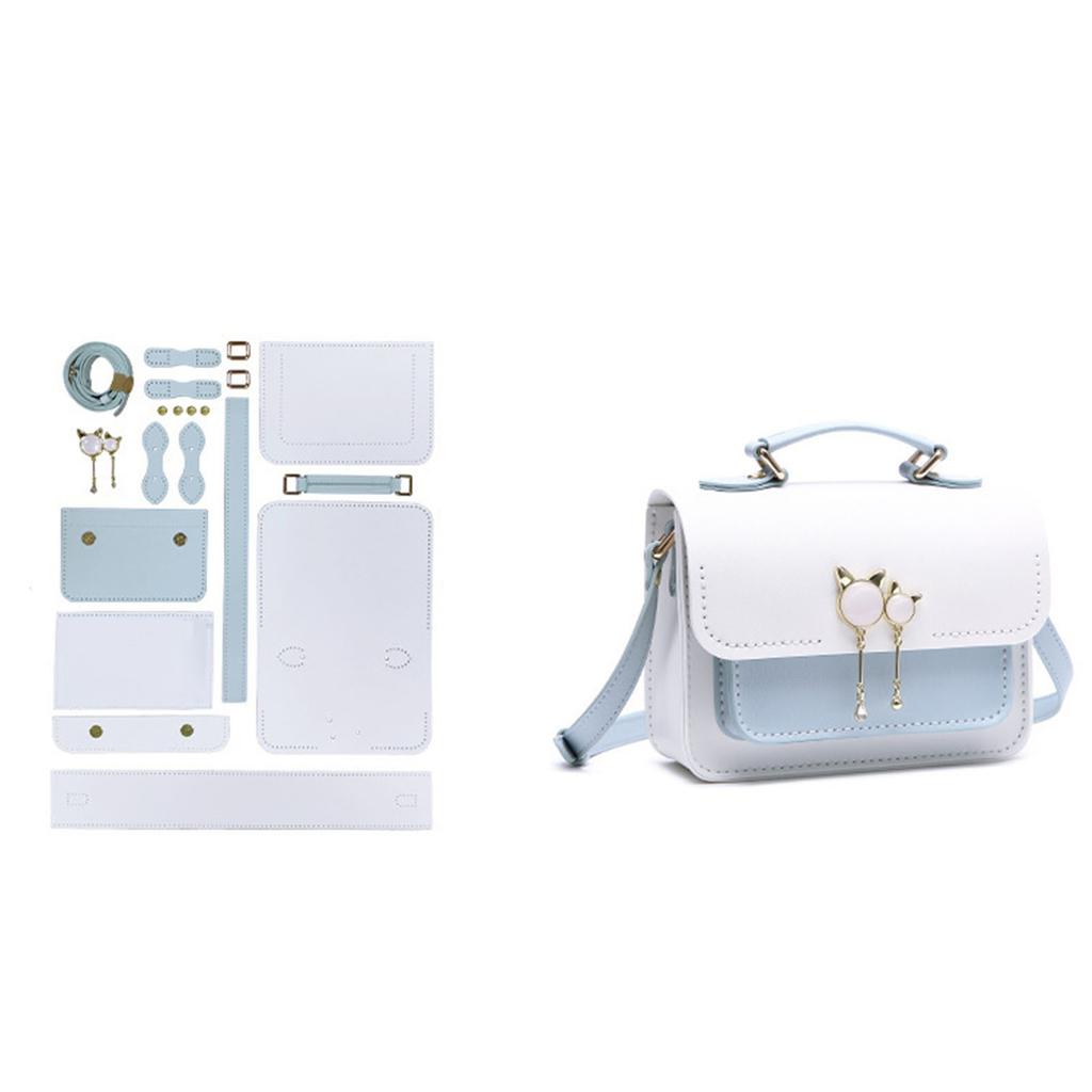 DIY Women Shoulder Bag Fashion Crossbody Bags Pu Leather Handbags Accessories Adjustable Strap Craft Gift for Girls