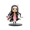 8Pcs Anime Demon Slayer Figure Doll Toy Nezuko Tanjirou Zenitsu Inosuke Kyoujurou Shinobu Giyuu Q Version Model Toy Kids Gifts