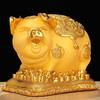 Gold Pig Coin Bank: Wealth-Attracting Figurine for All Ages - Perfect Year of the Pig or Birthday Gift