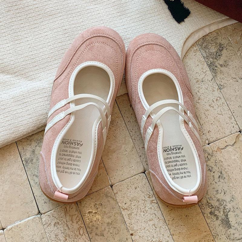 Flat-bottomed Silver Ballet Mary Jane Single Shoes Women's Shoes Spring and Summer New Soft-soled Casual Shoes