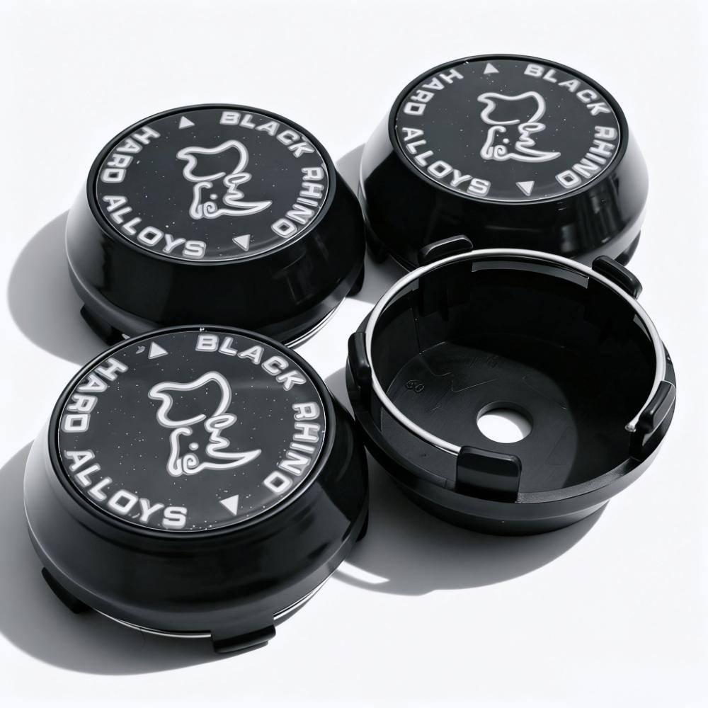 

4pcs Black Rhino Logo Emblem Car Wheel Center Caps 60MM 56MM Wheels Hub High Cap Rim Hubcaps Dust Cover Replace Car Accessories (as the picture,Black Rhino Badge&4pcs High Caps)