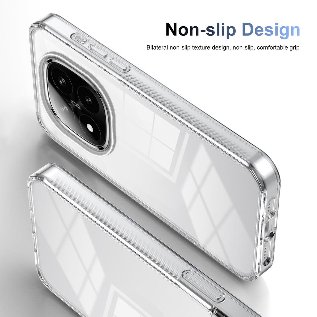 Applicable to Xiaomi Redmi note14Pro anti-skid mobile phone case Redmi 14C transparent A3 anti-drop POCOX6 protective case