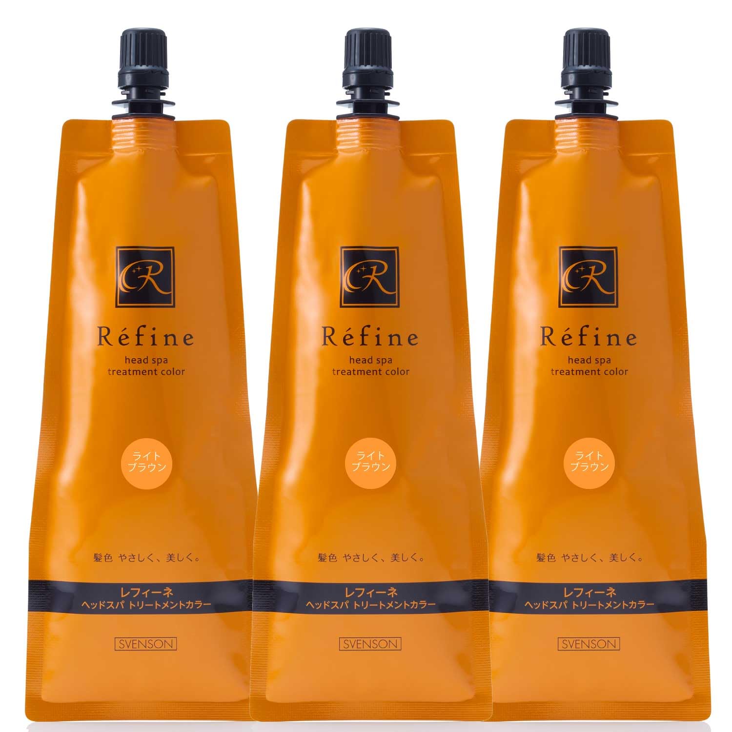 

Refine Gray Hair Dye Head Spa Color Treatment R 80g of Hair Color (Set 3) (Light Brown)