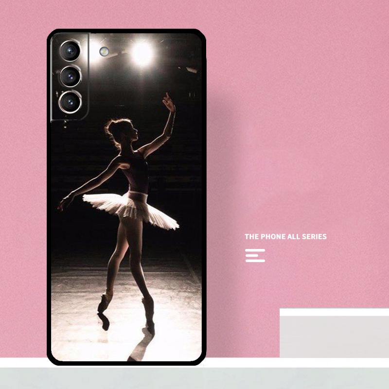Ballerina Girl Dancing Phone Case For Samsung Galaxy S25 S24 S20 S21 S22 S23 Ultra S9 S10 Plus S25 FE Cover Coque