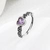 Xiaomi BF CLUB Silver Color Rings for Women Fashion Geometric Handmade Irregular Red Green Yellow Stone Ring Party Christmas Gift
