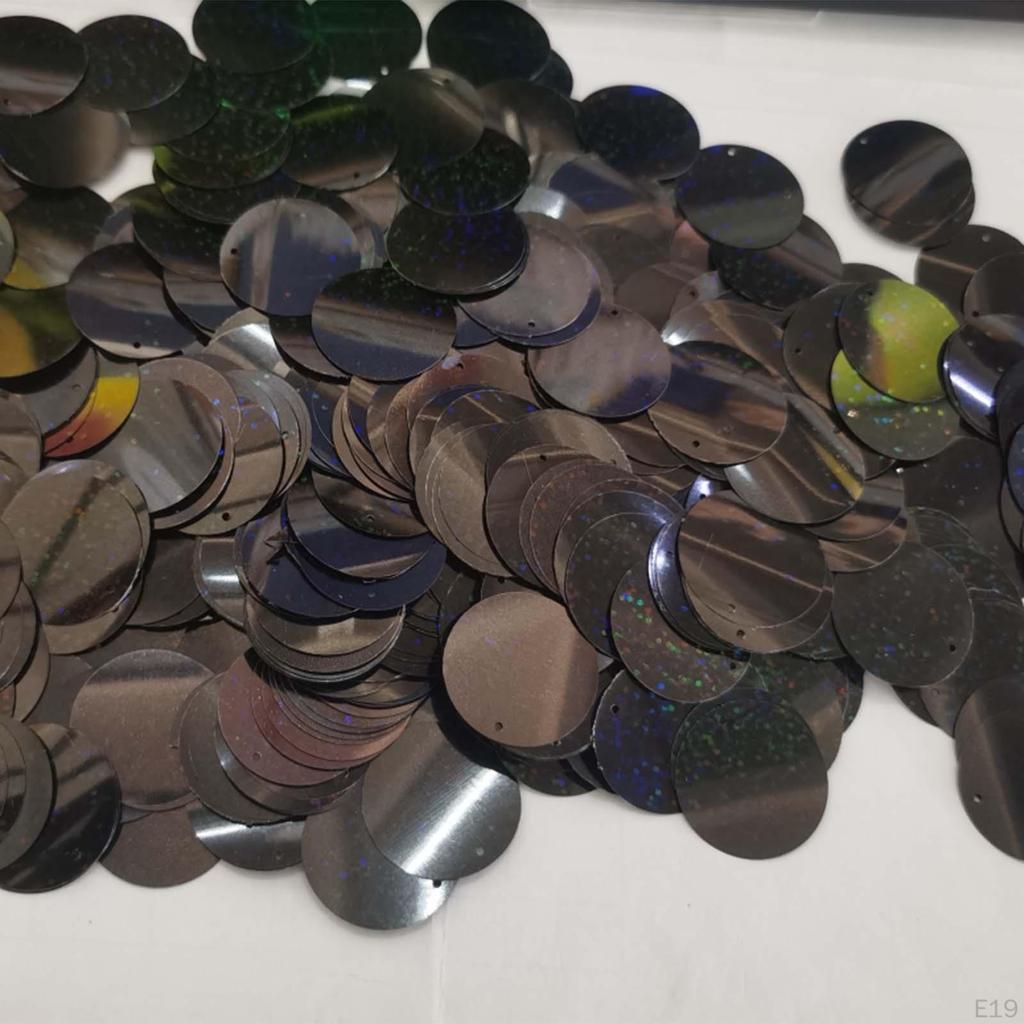 100g / Pack 3cm Round Sequin Paillette Iridescent Spangles For Clothing Sewing Wedding DIY Craft