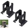 Adjustable Deck Post Anchors Base Brackets Portable Sturdy Reinforced Accessory for Secure Deck Structure Support