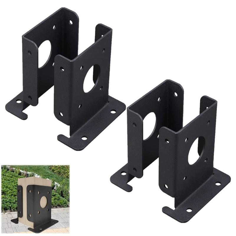 Adjustable Deck Post Anchors Base Brackets Portable Sturdy Reinforced Accessory for Secure Deck Structure Support
