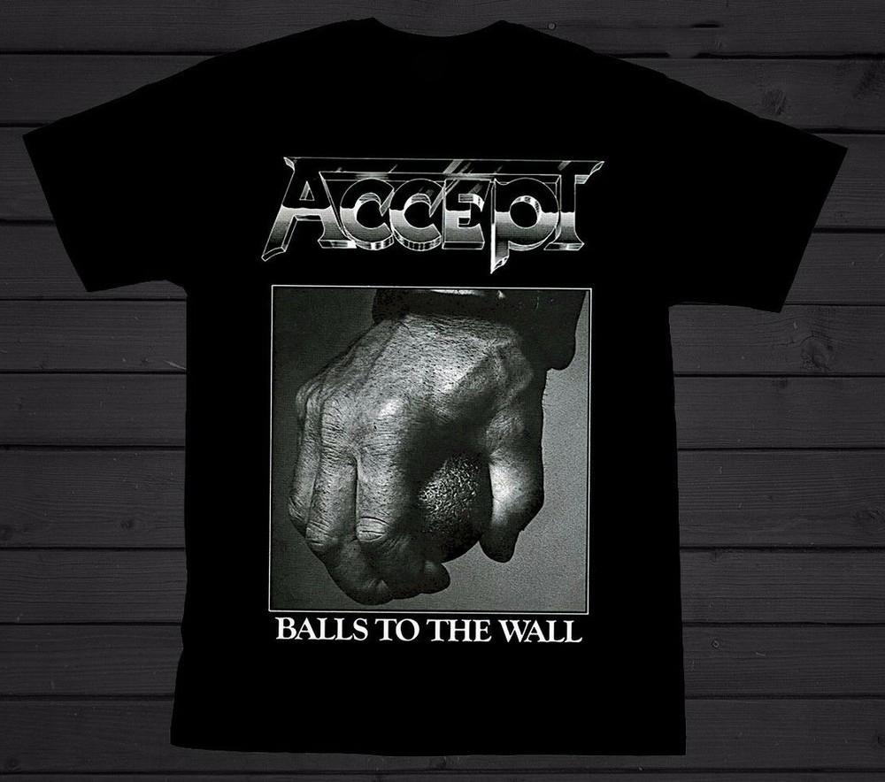 

ACCEPT-Стенка на стенку Черные мужчины S-234XL D545 Унисекс Футболка XXXXL