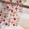 Fruit 5D Nail Art Sticker Apple Strawberry Cherry Love Hearts Bowknot Stars Cartoon Butterfly Manicure Decal DIY