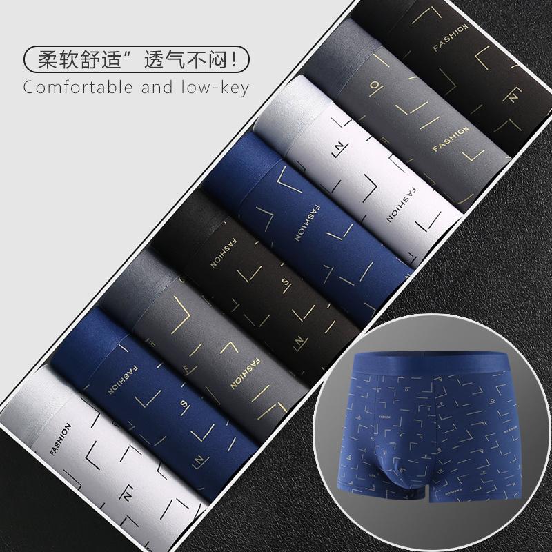 Roupa Íntima Masculina Boxers Masculinos Boxers de Cintura Média para Jovens Calças de Tamanho Grande para Meninos Shorts