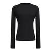 Navigare Women's Mock Neck Slim Fit Long Sleeve T-Shirt