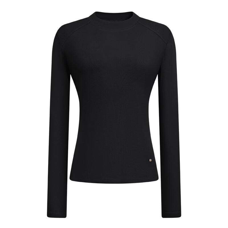 Navigare Women's Mock Neck Slim Fit Long Sleeve T-Shirt