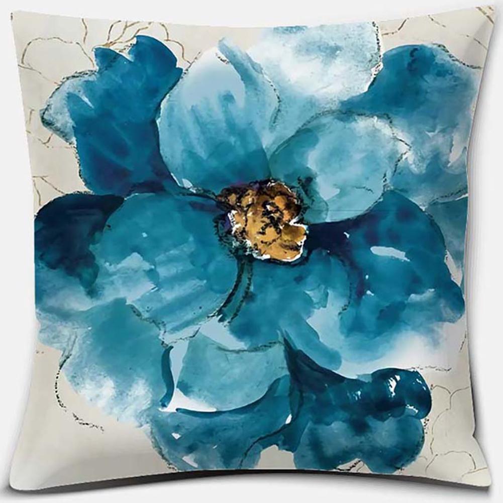 

Наволочка с принтом цветов и птиц, квадратная наволочка, украшение для дома и офиса, наволочка, чехол для подушки 40x40cm