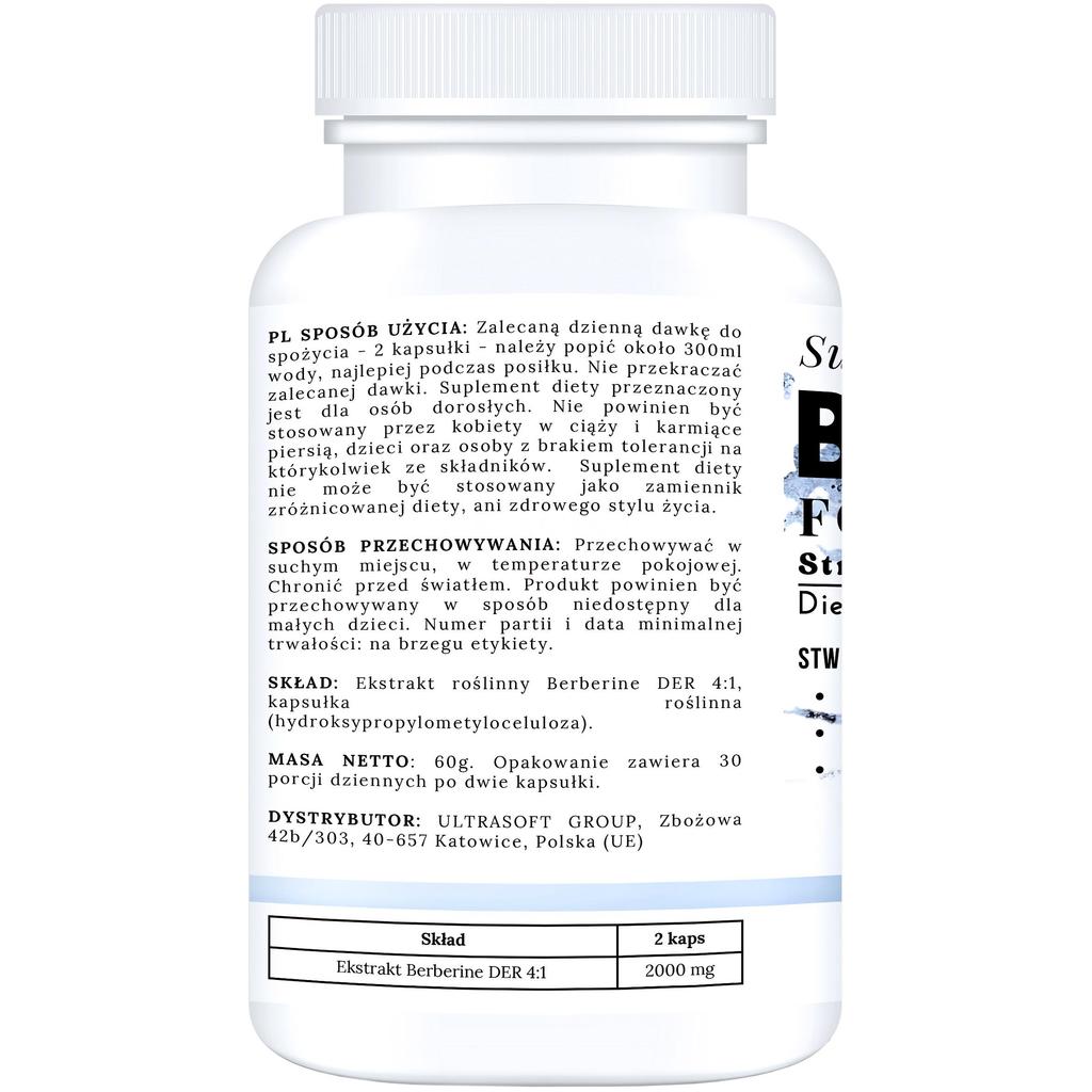 2000mg extrakt z berberinu hubnutí diabetes glukóza inzulín der 4:1 60 kapslí