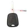 jingyuqin Remote Car Key For Citroen C1 C2 C3 C4 For Peugeot 106 206 306 307 107 For Toyota Aygo 2Buttons 433Mhz 4D70/ ID46 Chip
