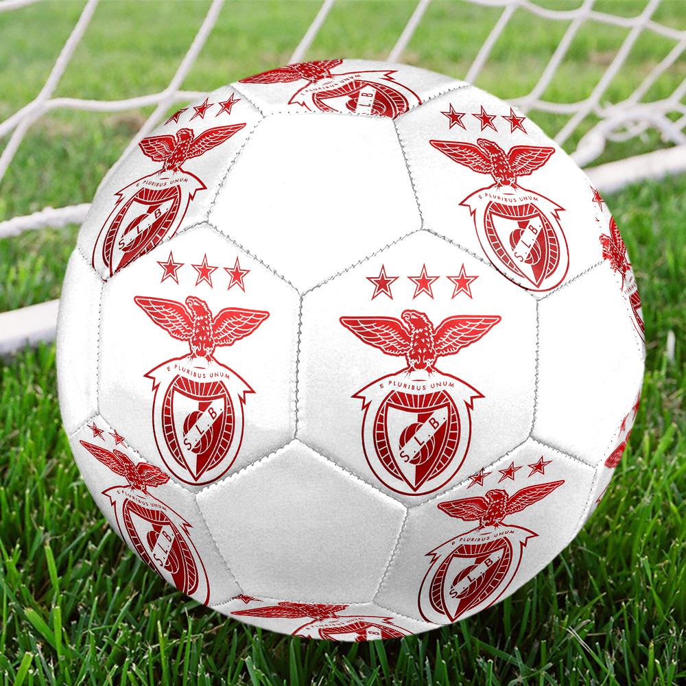 1PC SL Benfica team size 5 soccer ball PrahaIndoor Soccer Ball Colorful All Ages Machine Stitched PVC Competition Ready Durable High-Bounce