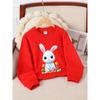Unisex Crewneck Sweatshirt - Cute Bunny Easter Flowers Eggs Machine Washable, Spring And Autumn, Sportswear And Casual Wear