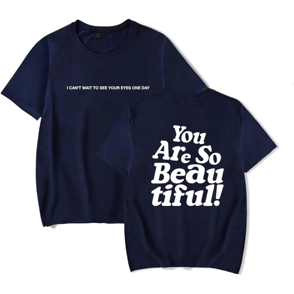 Hulvey You Are So Beautiful Merch Short Sleeve Tshirt Unisex Fashion Crew Neck Top S