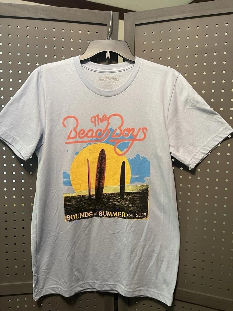 The Beach Boys 2025 Tour Date light blue color shirt VK01998 Unisex T-Shirt XXXL