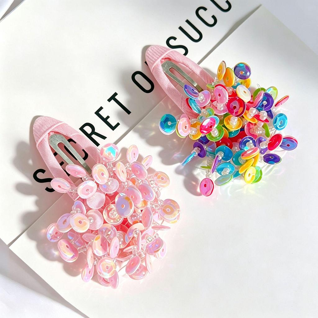 High-End Sequin Flower Hair Clip: Exquisite Hair Accessory for Women