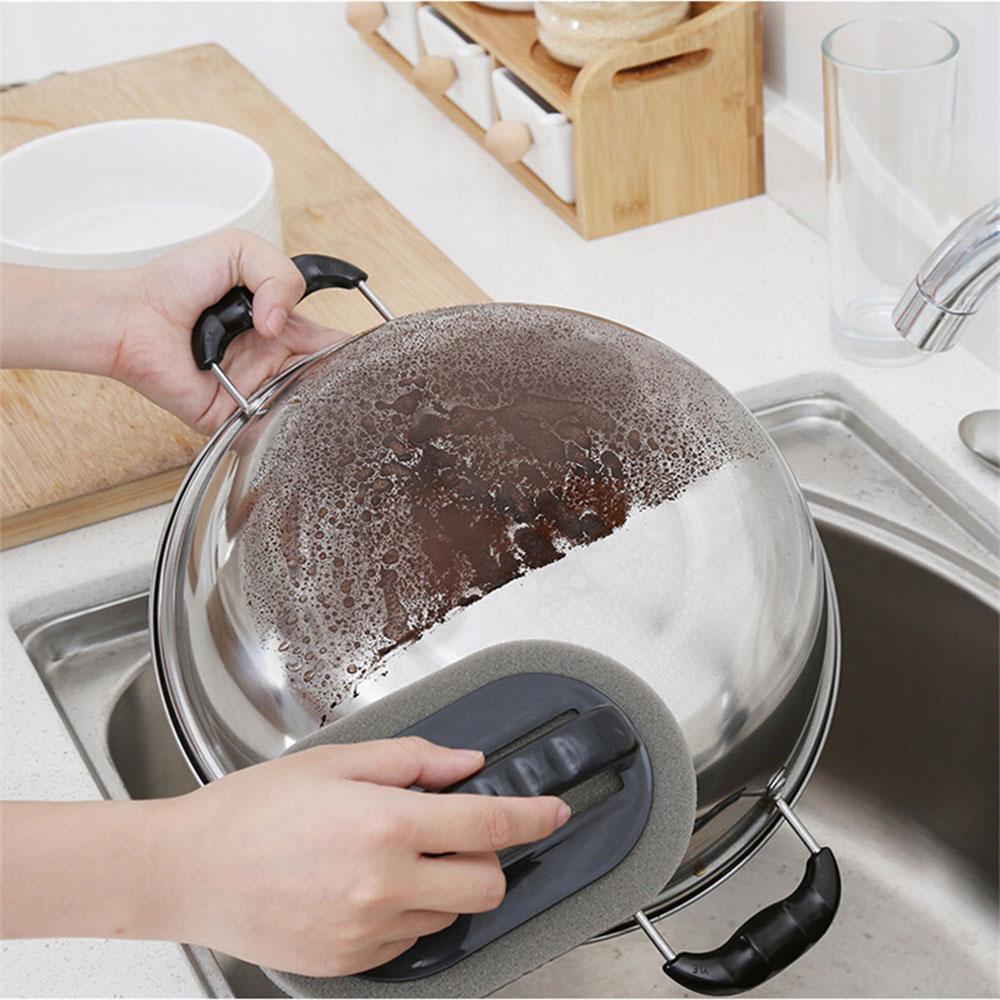 

2PCS Strong Decontamination Bath Brush Sponge Tiles Brush Hot Sale Magic Strong Decontamination Bath Brush Kitchen Clean Tools